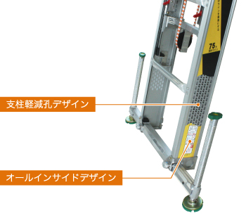 支柱軽減孔デザイン オールインサイドデザイン FRP（繊維強化プラスチック）材 